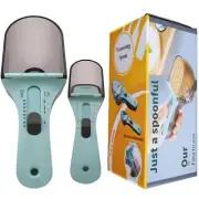 KINTEGOOD 2pcs Adjustable Measuring Spoon Set, Measuring Cups Multi-Functiona...