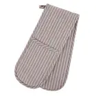 Davis & Waddell Butcher Stripe Double Oven Glove - Taupe