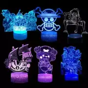 One Piece Anime Figures Toys Manga 3D Night Light