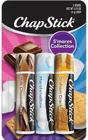 ChapStick S'mores Collection Graham Cracker, Marshmallow & Chocolate Lip Balm