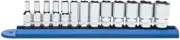 GearWrench 80304S 13-Piece 1/4-Inch Drive 6-Point Mid Length Socket Set Metric