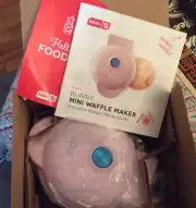 Dash Bunny Mini Waffle Maker 4” Individual Waffles Nonstick 350 Watts