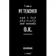 Calendar for PE Teachers / PE Teacher: Everlasting Calendar / Diary / Journal (365 Days / 3 Days per Page) for notes, journal writing, event planner,