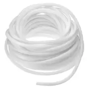 1/2 Inch x 100 Ft Split Wire Loom Tubing, Guard Convoluted Flex, White