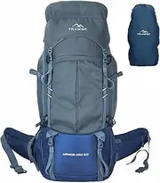 TRAWOC ARMOR PRO 60L Internal Fiber Frame Travel Backpack for Hiking Trekking Bag Camping Rucksack for Men & Women with Rain Cover Shoe Compartment