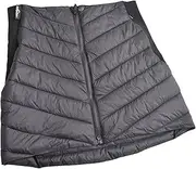 [Generic] Cotton Skirt Women's Winter Skirts Windproof Warm Puffer Skirts for Hiking Black Skirts Back Elastic Adjustment Womens Winter Skirts M