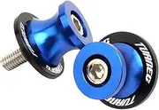 jiningxinxin Compatible With Tuareg 660 Swingarm Spools Slider Stand Screws Bolts CNC 6MM Motorcycle Accessories(Blue)