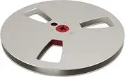 1/4 7 Inch Empty Tape Reel, Aluminum Alloy Sturdy Rustproof Recording Takeup Reel for Rewinding (Silver)
