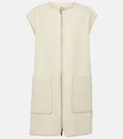 [Toteme] Toteme Wool-blend felt vest AU 6 white