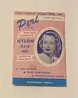 Vintage PERL Nylon Hair Net Light Brown Original 1950's Elastic Invisible NIP