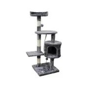 Furtastic 110cm Cat Tree Scratching Post - Silver Grey