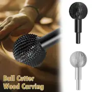Sphere Rotary Burr Carbon Steel Wood Carving Burr 10mm Shank Durable begFY