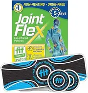 [JointFlex] Fit Therapy Patch Trial Pack, Long Lasting for Joints & Muscles, Up to 5 Days/Patch, No Medication, No Heat, Water-Resistant—3 Patches