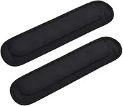 NEPAK 2 Pack Replacement Shoulder Pad Air Cushion Pad Curved for Shoulder Bags,Guitar Pad,Shoulder Strap Pad,Relieve Shoulder Pain(8 x 32 x 1.3cm), Black, Large