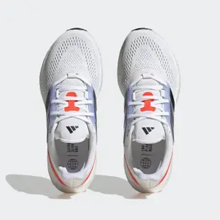 【adidas 愛迪達】PUREBOOST 22 白 黑 橘 慢跑鞋 男鞋 運動鞋 緩震(HQ8589)