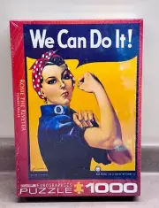 Aquarius Smithsonian 1000pc Jigsaw Puzzle Rosie The Riveter “We Can Do It!” NEW