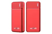 Maxxlee 2x 10000mAh Slim Power Bank USB Backup External Battery Charger iPhone Android Mobile
