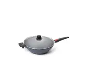 Woll Diamond Lite Detachable Handle 34cm Non-Stick Induction Wok w/ Lid Stir Fry