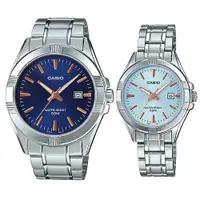 在飛比找ETMall東森購物網優惠-【CASIO 卡西歐】指針對錶 不鏽鋼錶帶 防水 礦物玻璃(
