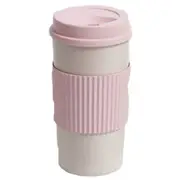 2PC Portable Outdoor Picnic Travel Slip Insulation Insulated Straw Coffee Cup, Size: 450ml