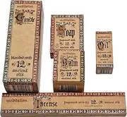 Meditation Gift Set, Candle 70hr, Balm, Incense, Soap, Burner Oil 15ml, 12 Ancient Oils
