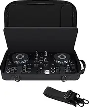 YipuVR DJ Controller Case for DDJ-FLX2, Soft Travel Bag Compatible with Hercules Inpulse 200/Inpulse 200 MK2/DDJ-WeGO4/, Inpulse 200 Case for Cable & Accessories with Adjustable Shoulder Strap, Black,