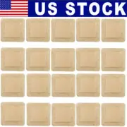 50PCS 4X4 Inch Foam Wound Dressing Sterile Waterproof Silicone Adhesive Border