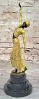 Vintage ART DECO Nouveau BRONZE Demetre Chiparus LADY DANCER Old PARLOR DEAL ART
