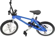HONMEET Doll House Accessory Mini Bike Model Sturdy Metal Blue Realistic Miniature Bicycle for Decor