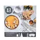 Soffritto Cake Decorating Set 13 Piece Turntable Spatula Piping Bags Nozzels NEW