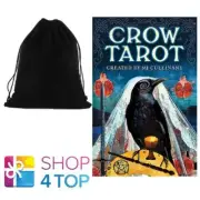 CROW TAROT CARDS DECK MJ CULLINANE US GAMES SYSTEMS METAPHYSICAL WITH VELVET BAG
