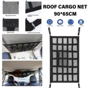 Car Roof Cargo Net Auto Ceiling Storage Mesh Bag Portable Campervan SUV