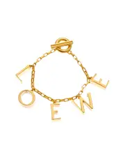 Loewe Silver Toggle Charm Bracelet