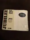 JUBILEE Twin Fitted Sheet- White- Percale 180 Thread Ct. Made In USA- NEW