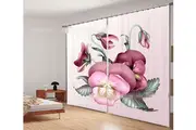 3D Elegant Flowers 929 Curtains Drapes