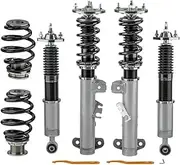 24-Way Coilover Coilovers Kit ，Compatible With BMW E36 318i 323i 325i 328i Coil Struts Spring Suspension Strut(Gray)