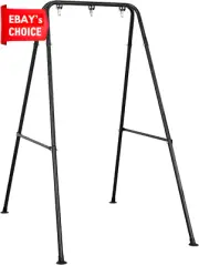 Foldable Hammock Chair Stand Portable Heavy Duty Frame for Indoor Outdoor Use