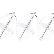 10 Pack Fishing Slip Cast Spin Floats Clear Bobbers Oval Fishing Floats