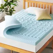 Mellow 4 Inch 5-Zone Memory Foam Mattress Topper, Cooling Gel Infusion, Short...