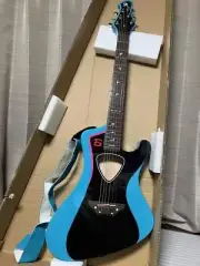 Acoustic Guitar Grass Roots G-AC-Miku Hatsune Miku Signature Model Black x Blue