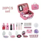 Pretend Princess Play Makeup Set Washable Kids Make Up Bag Kit