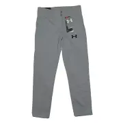 Under Armour 1281190-075 Youth Lead Off Light Gray Baseball Pants Youth Size S
