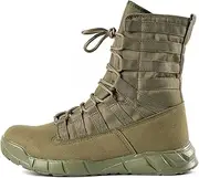 [RORUN] Lightweight 8 inch Mid Ankle Beige Military Swat Desert Boots Hiking BootsTrekking Backpacking Outdoor Tactical Combat Work Boots with Zipper Z01