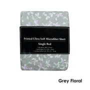 Printed Microfiber Sheet Set Single