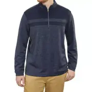 Bolle Performance Men’s Quarter Zip Lightweight Pullover, Blue, XXL