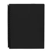 Tudor A4 Matte 20 Pocket Refillable Display Book - Black