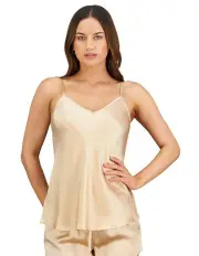 [Pleasure State] Silk Brilliance Camisole in Champagne