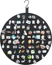 [bopomofo] Hanging Brooch Pin Display Holder, Wall Pin Collection Storage Organizer, Cute Pin Banner Case Hold Up to 76 Pins.(Pins not Included, Only Organizer)