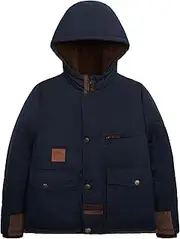 [LONDON FOG] Boys' Heavyweight Sherpa Lined Hooded Utility Winter Coat