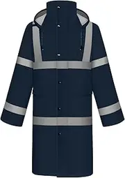 [TCCFCCT] High Vis Rain Jacket Rain Suits for Men,Class 3 Hooded Hi Vis Rain Coat